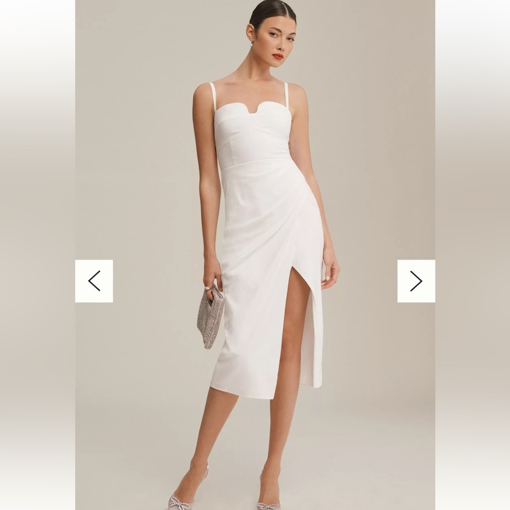 Reformation Alfred Dress White NWT size 8